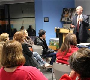 Dr. Zerbe with community 